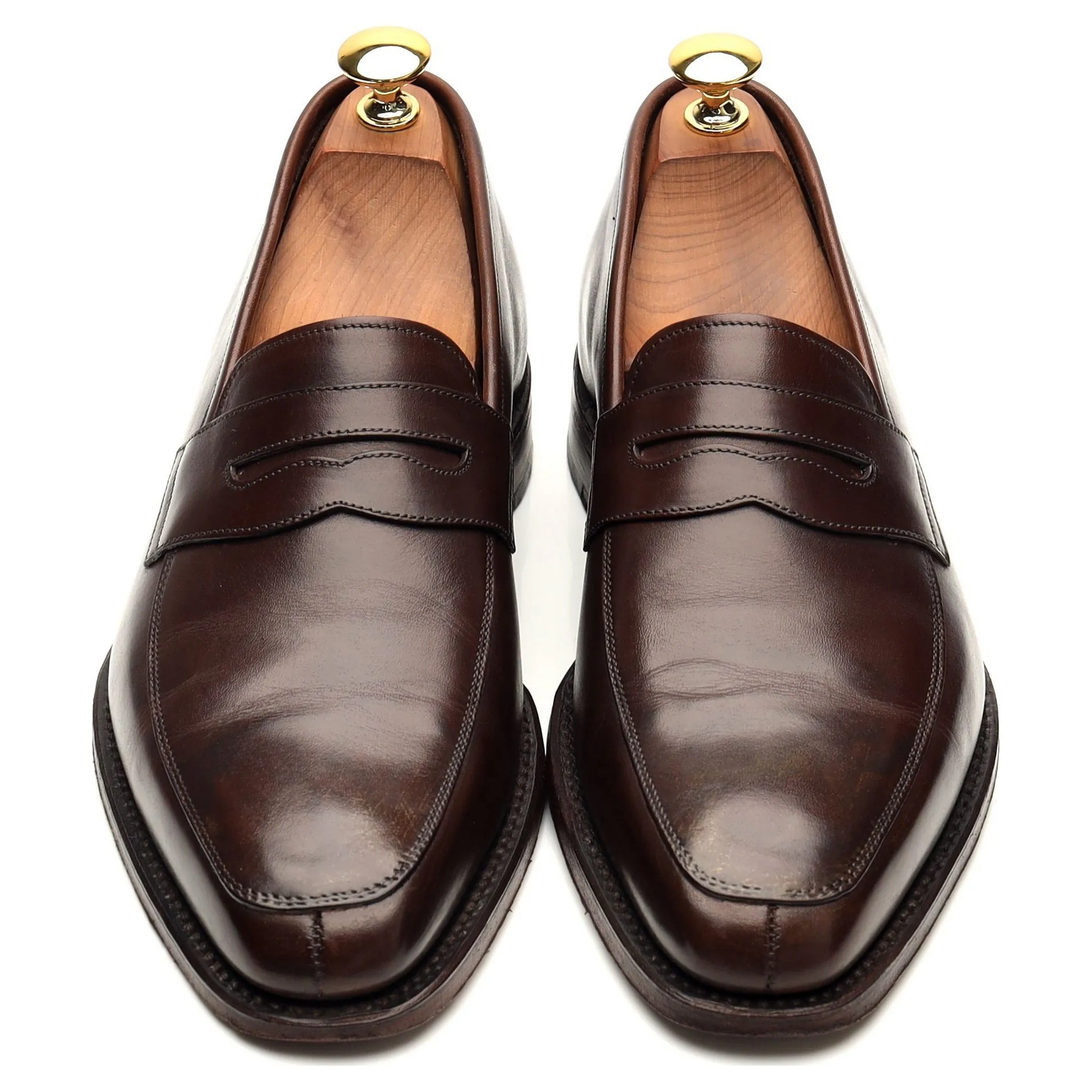 1880 'Leven' Dark Brown Leather Loafer UK 6 F