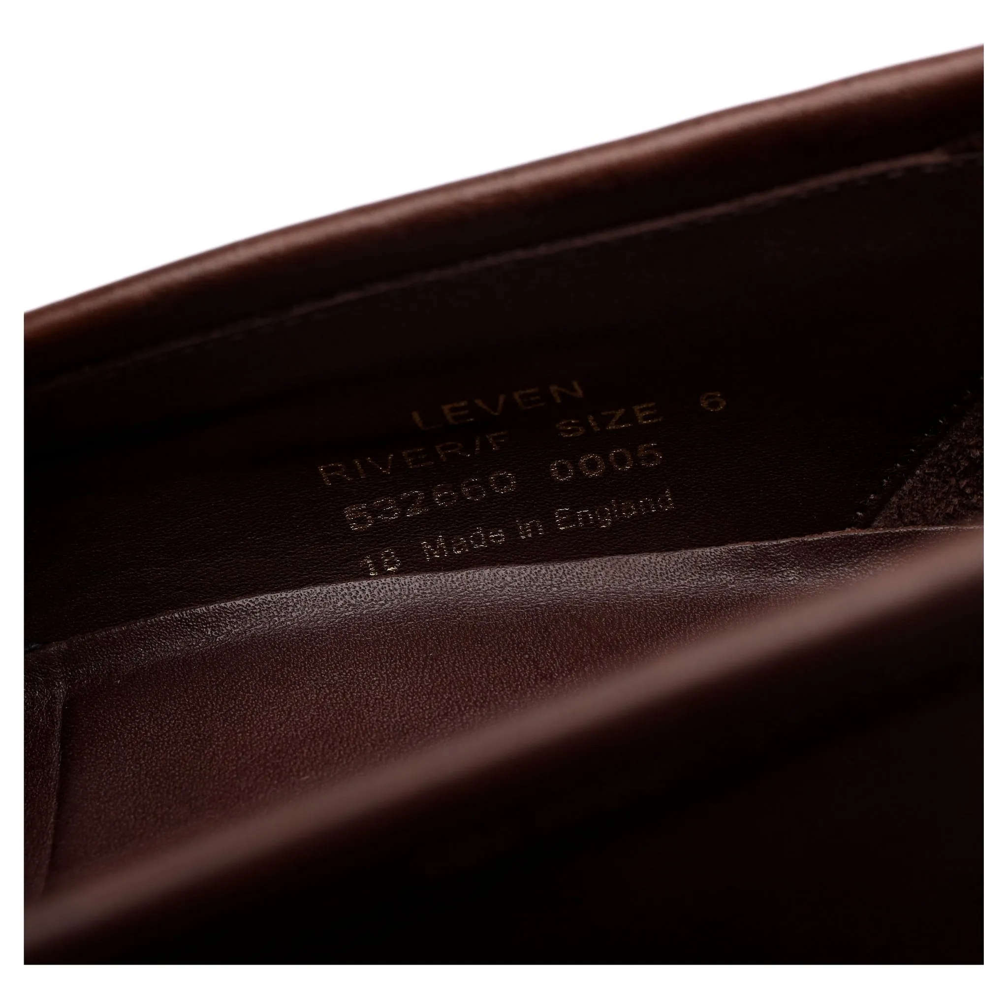 1880 'Leven' Dark Brown Leather Loafer UK 6 F