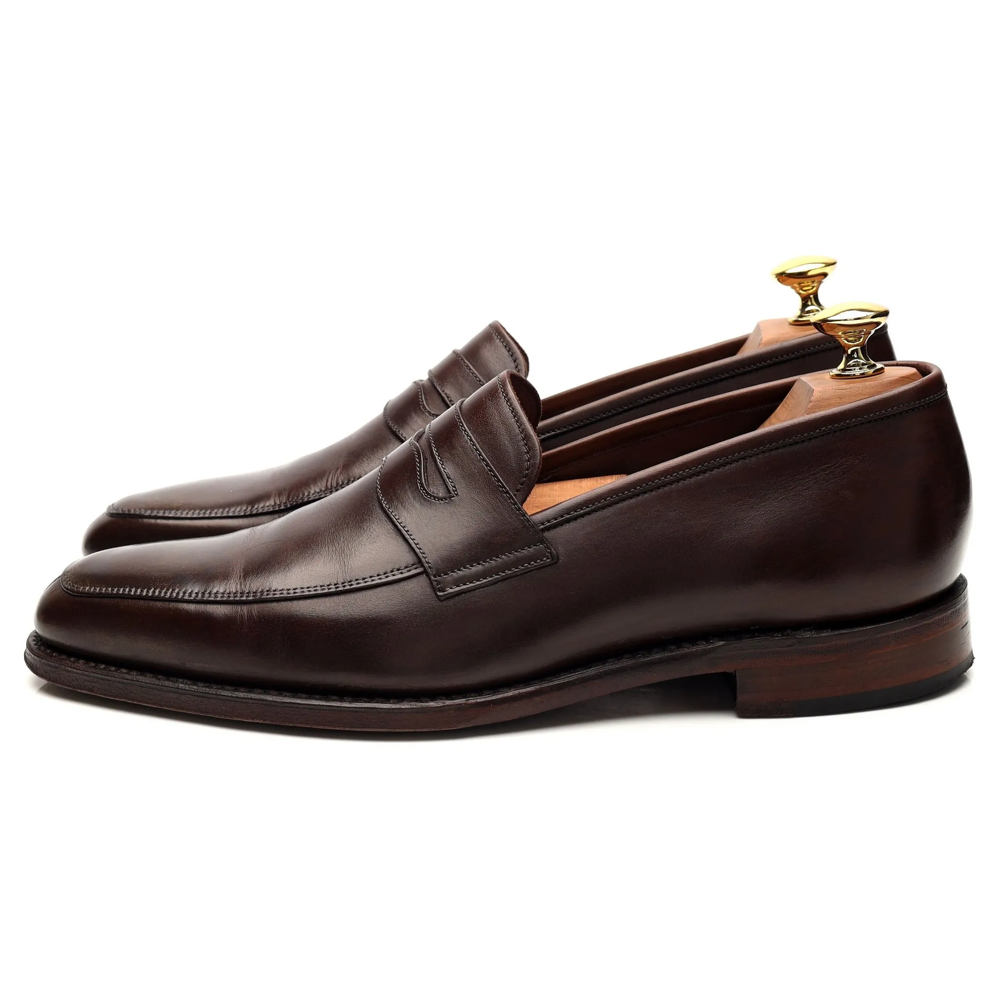 1880 'Leven' Dark Brown Leather Loafer UK 6 F