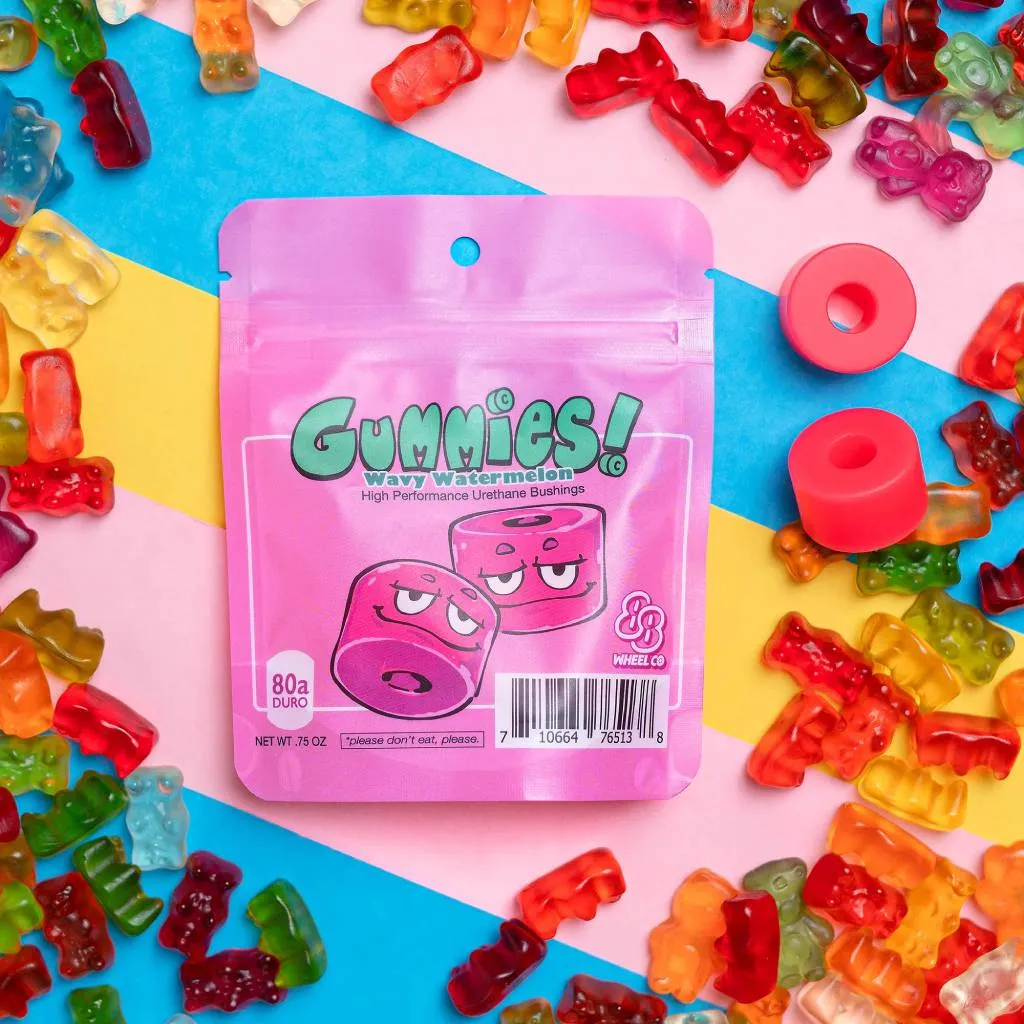 88 Gummies Double Barrel Bushings in Super Soft 80a