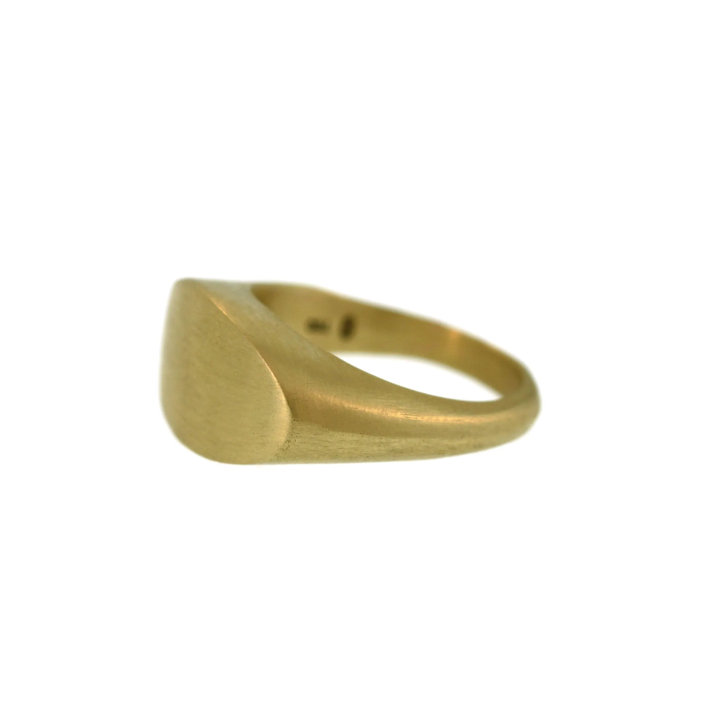 A Flat Oval Signet Ring