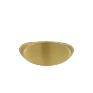 A Flat Oval Signet Ring
