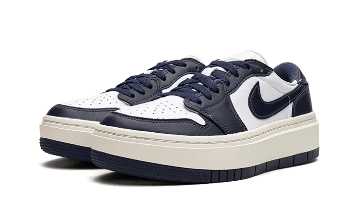 Air Jordan 1 Low Elevate White Midnight Navy Sail