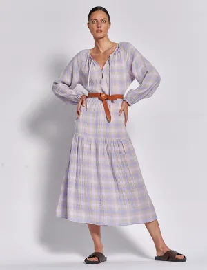 AYRA CHECK TIER DRESS | JASMINE