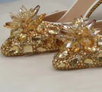 BaoYaFang 2023 New Arrive Silver AB Crystal Wedding Flat Pointed Toe Ladies Party Dress Shoes Woman performance Big Size Flat