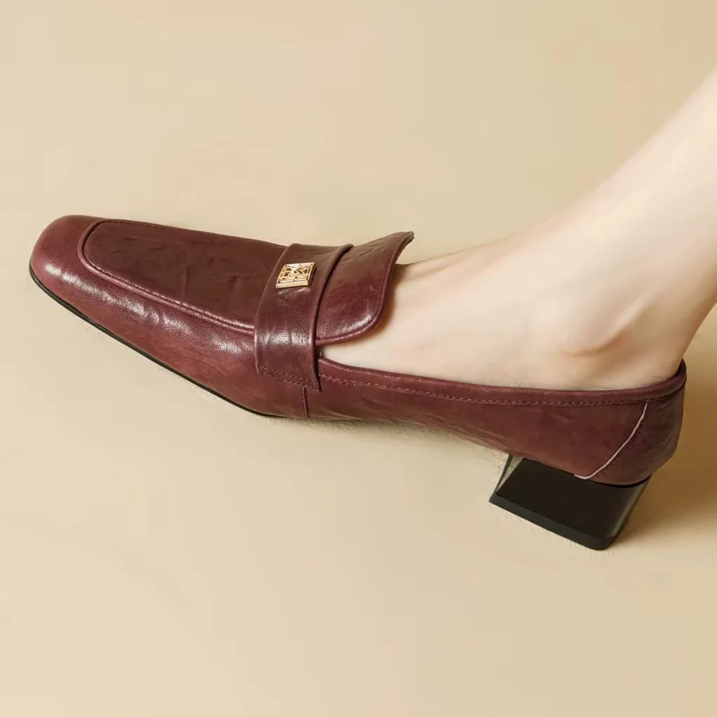 Berkley Square Toe Leather Loafers