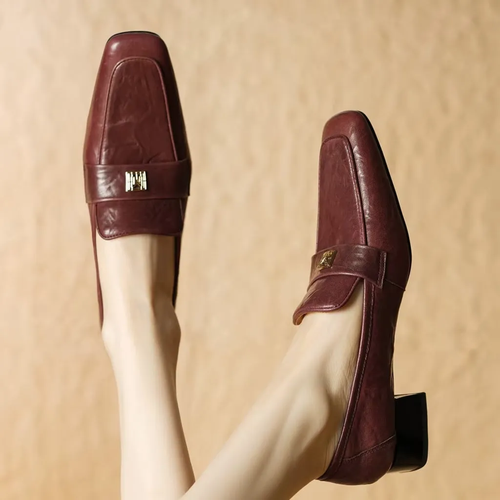 Berkley Square Toe Leather Loafers