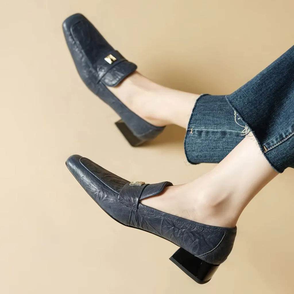 Berkley Square Toe Leather Loafers