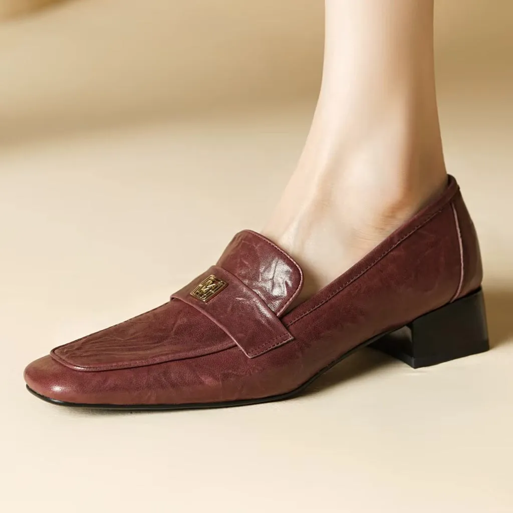 Berkley Square Toe Leather Loafers