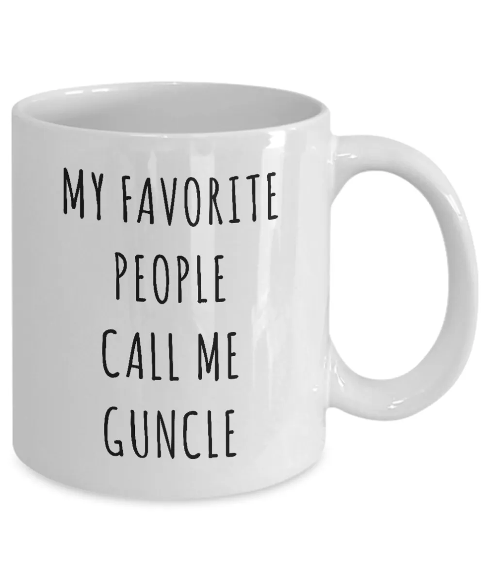 Best Guncle Mug Gifts My Favorite People Call Me Guncle Coffee Cup