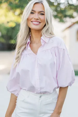 Better Than You Know Pink Puff Sleeve Blouse