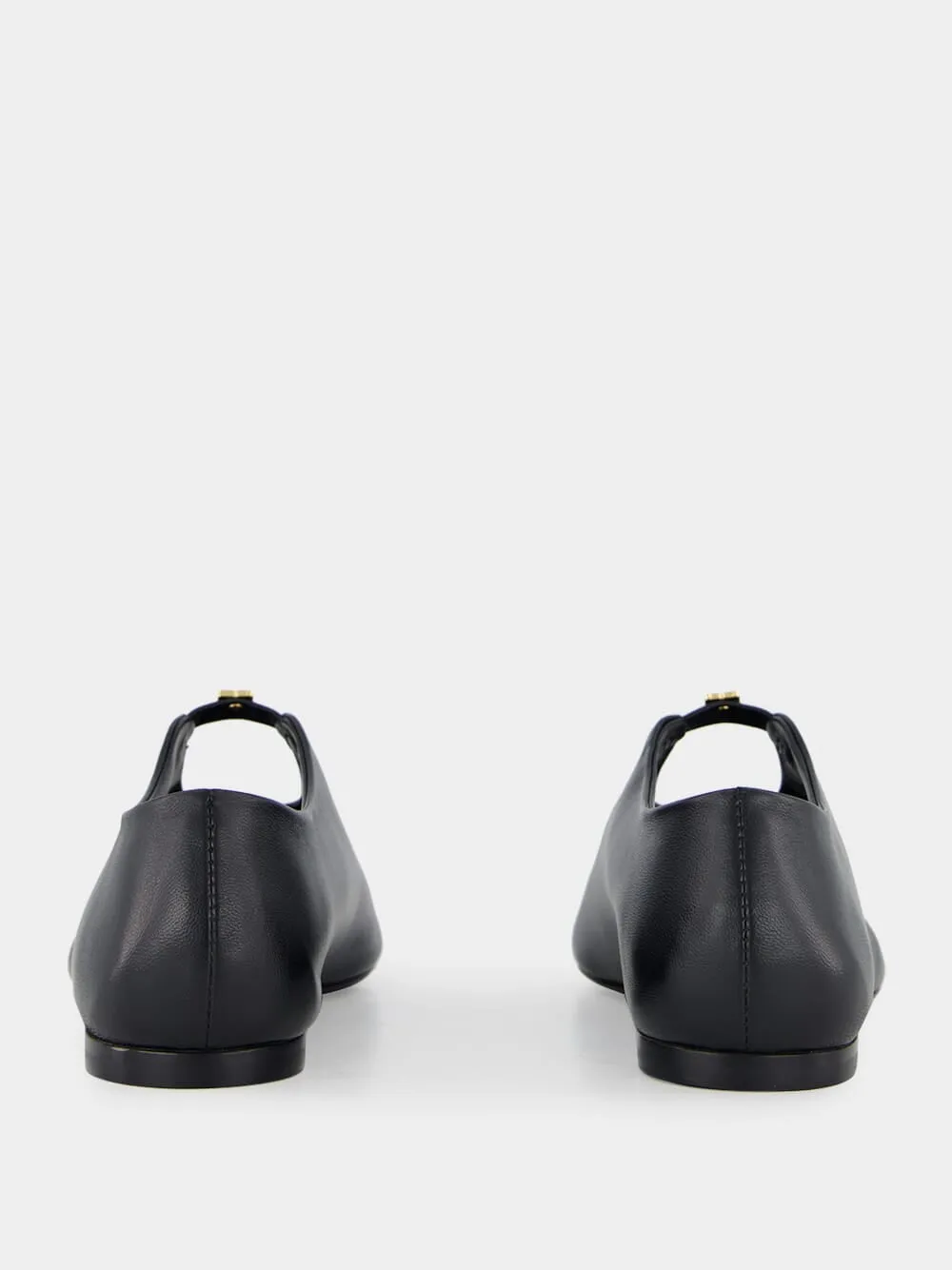 Black 4G Liquid Nappa Ballerina
