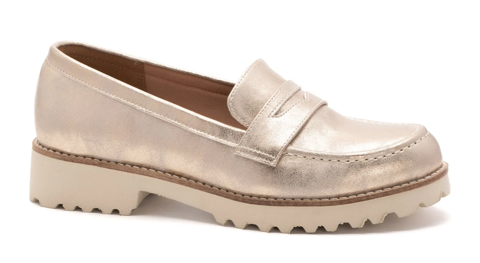 Boost - Gold Metallic Loafers Corkys