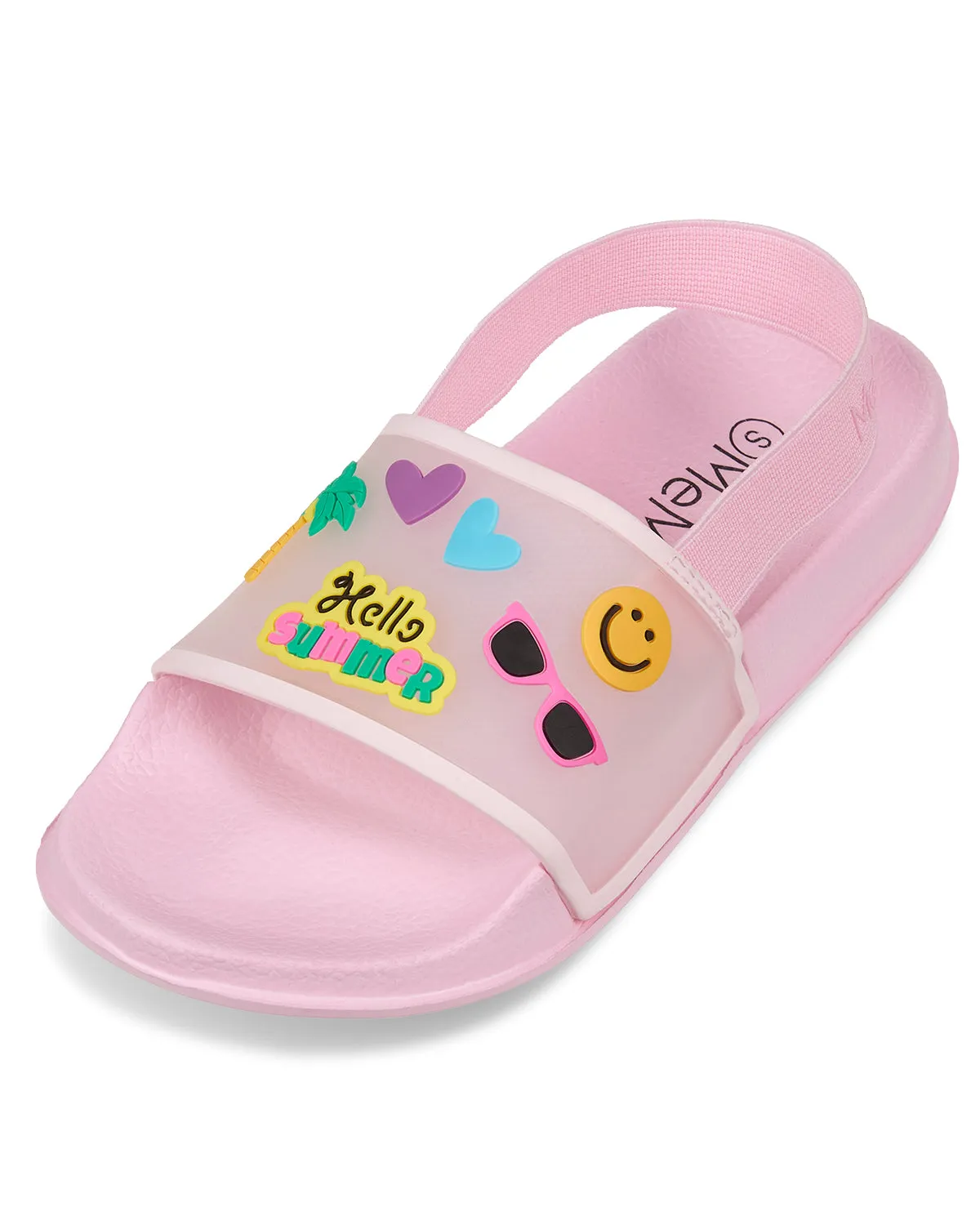 Boys and Girls Super-Soft Cushioned "Hello Summer" Slide Sandal