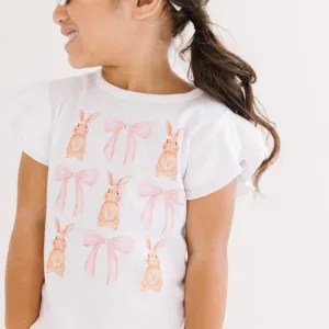 Bunnies and Bows Coquette Bow Easter Shirt