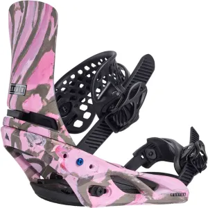 Burton Womens Lexa X Snowboard Binding Gray Pink 2025
