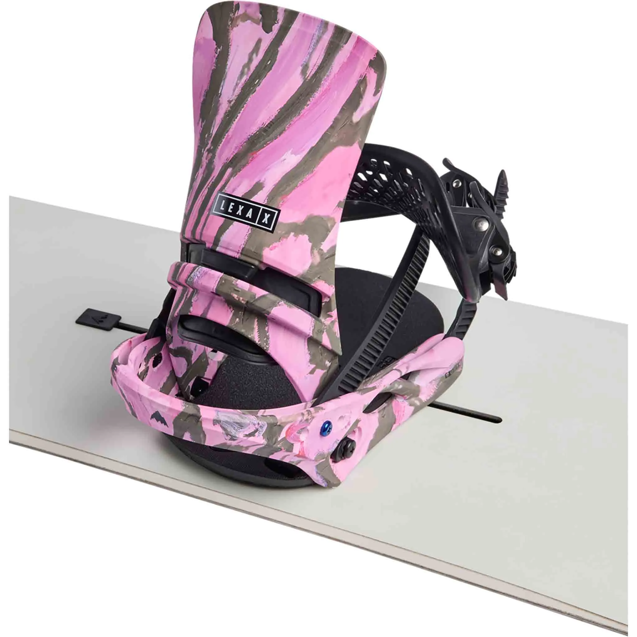 Burton Womens Lexa X Snowboard Binding Gray Pink 2025