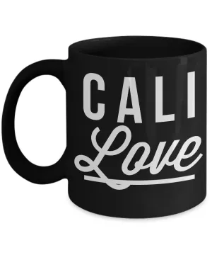 Cali Love Mug 11 oz. California Love Ceramic Coffee Cup in Black