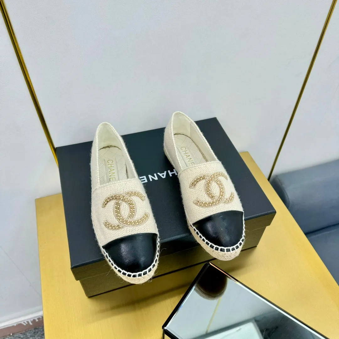 CC 25s Loafers Beige Light Wool Leather 297814