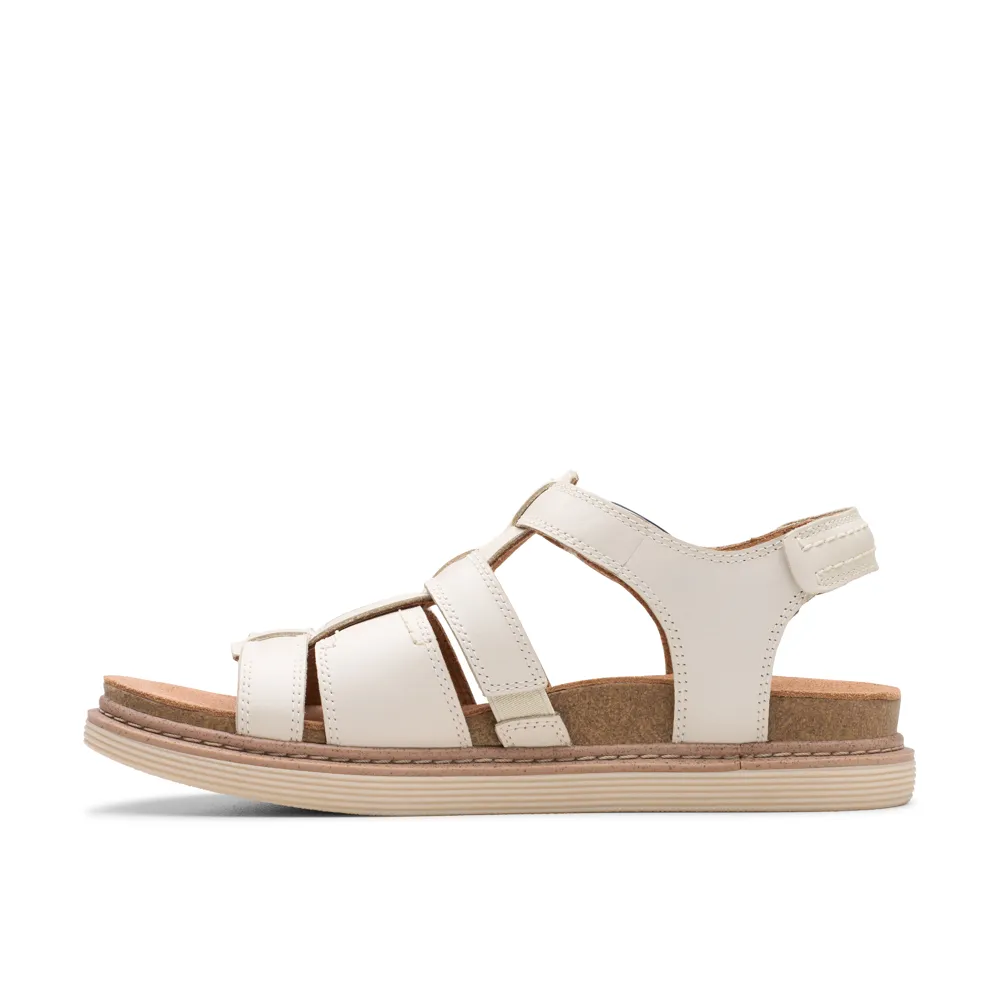 Clarks - Arwell Sun  - Cream Leather - Sandals