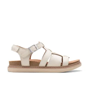 Clarks - Arwell Sun  - Cream Leather - Sandals