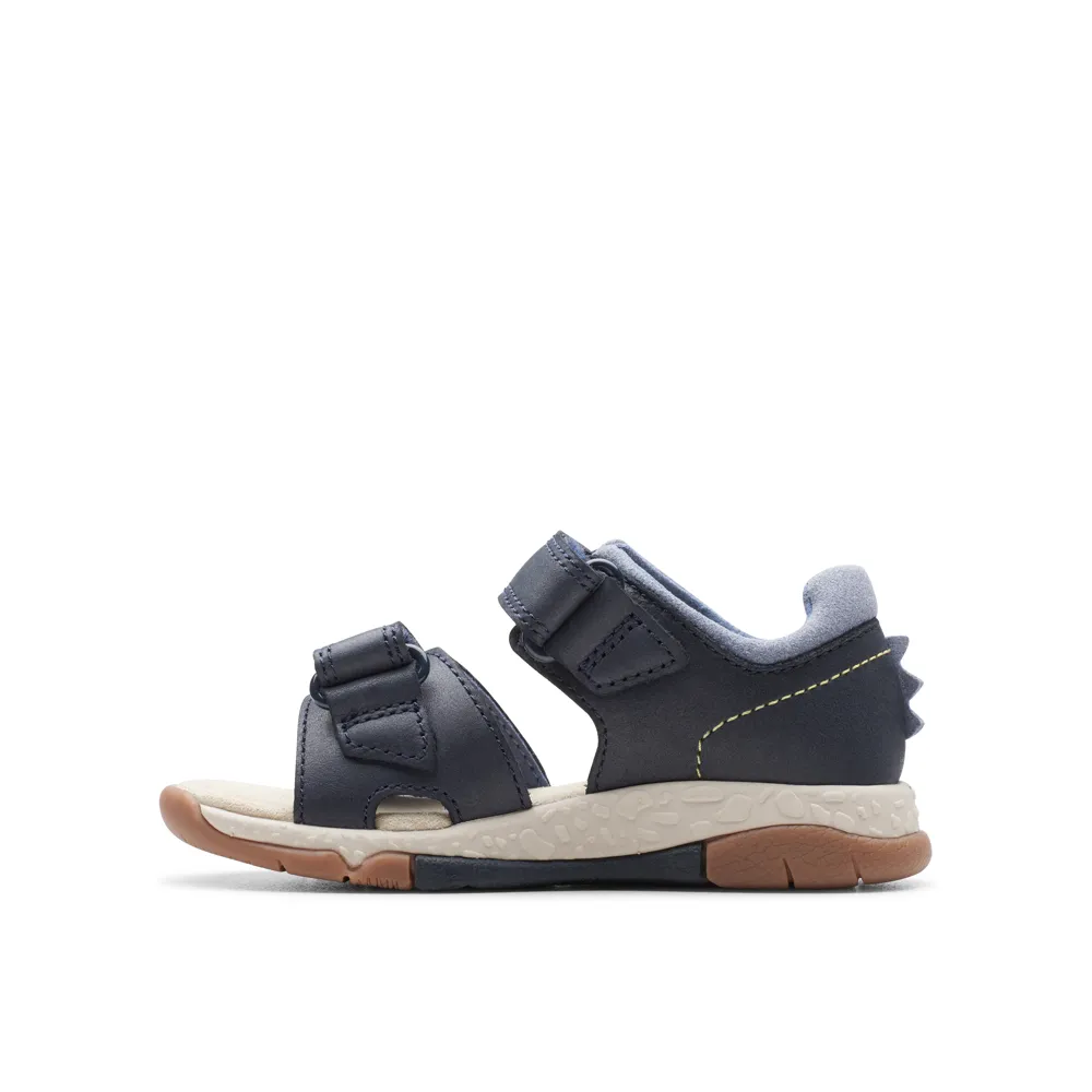 Clarks - Spiney Step T - Navy - Sandals