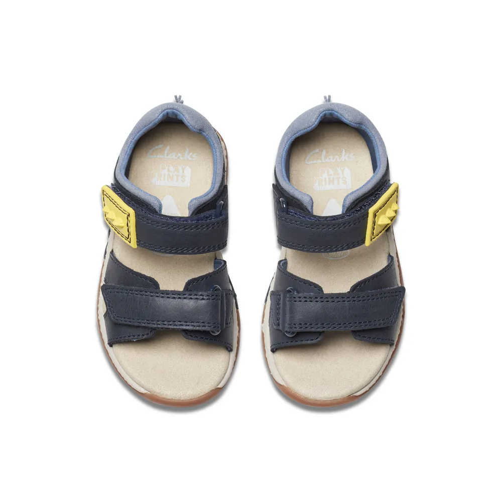Clarks - Spiney Step T - Navy - Sandals