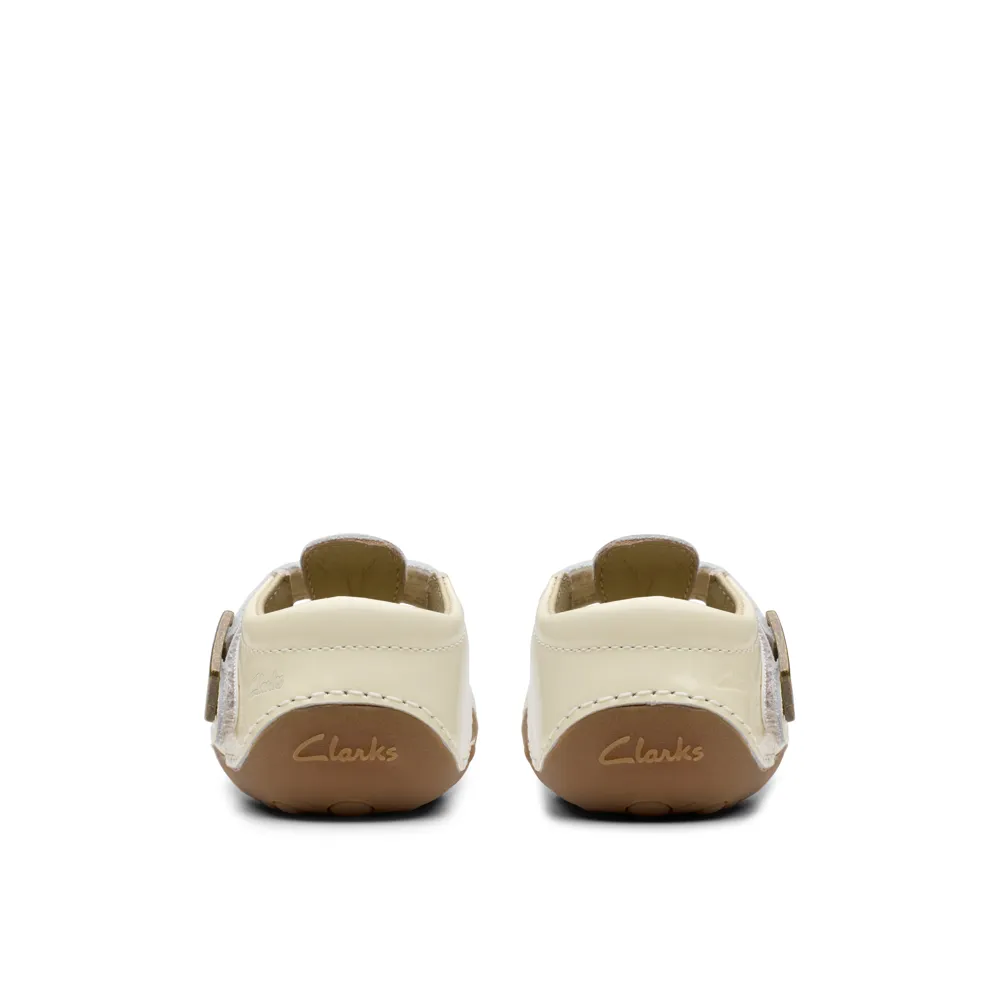 Clarks - Tiny Skip T  - White Patent - Shoes