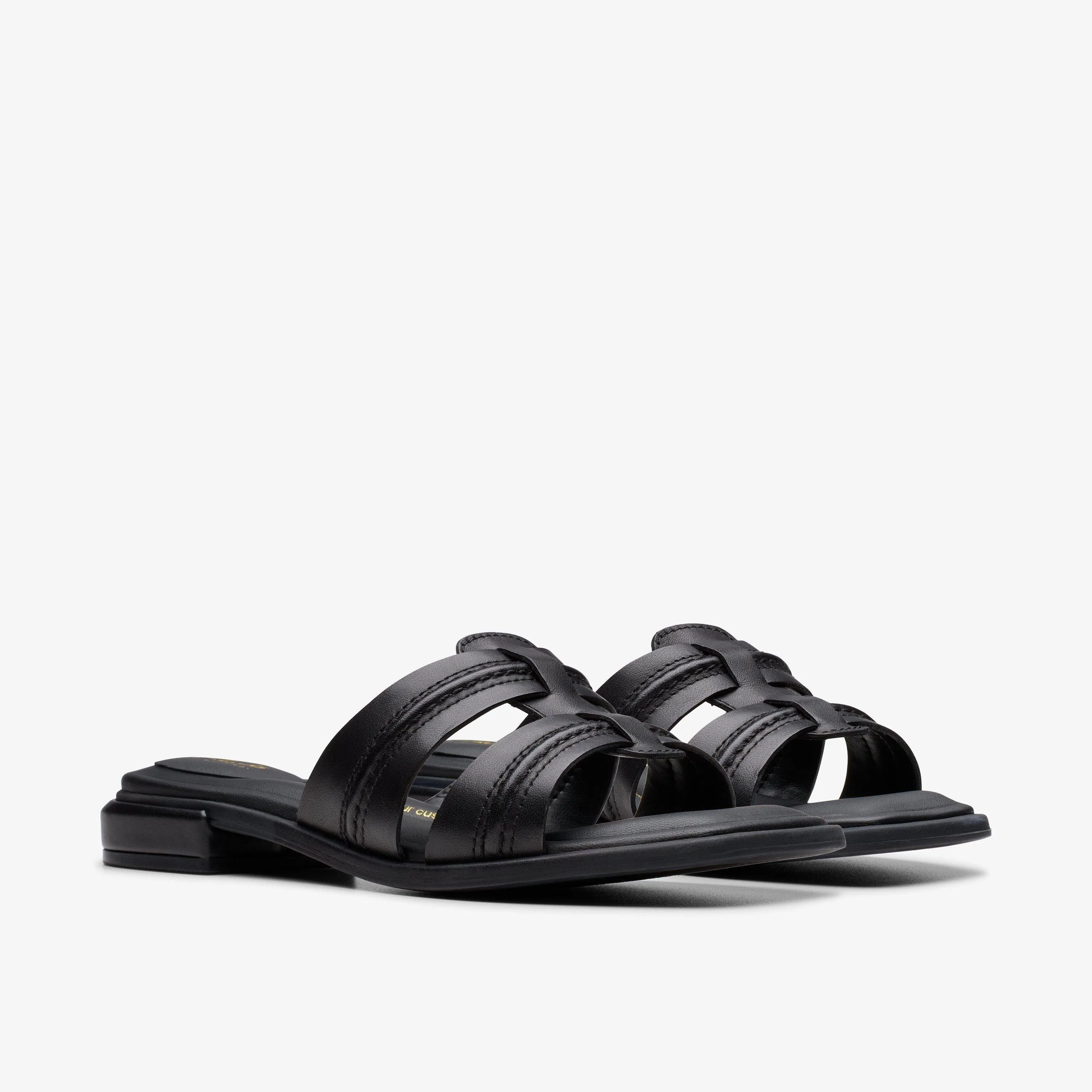 Clarks Women's Ariany Mule Black Leather 26181234