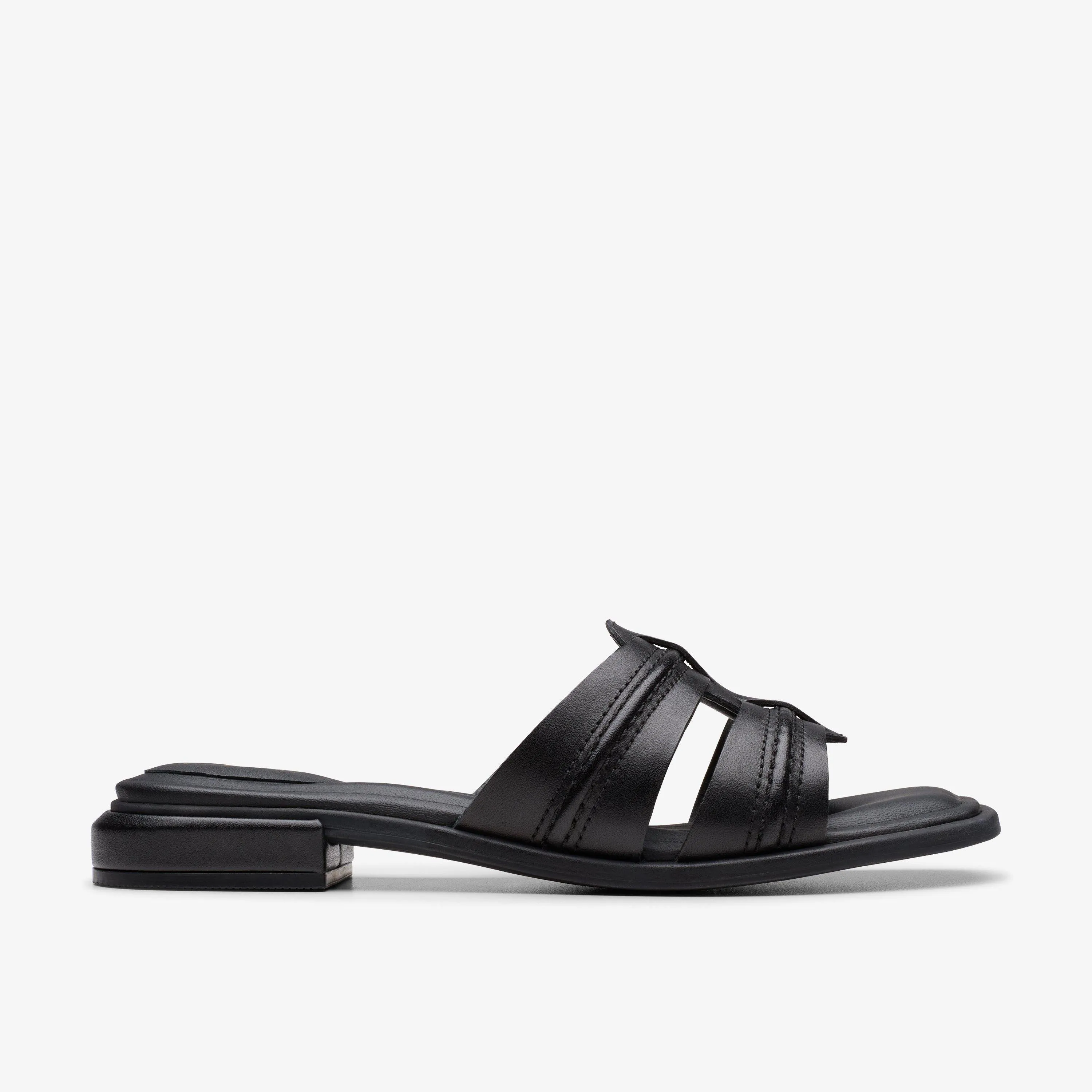 Clarks Women's Ariany Mule Black Leather 26181234
