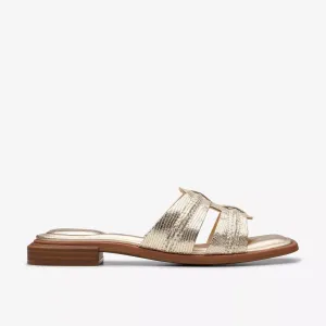 Clarks Women's Ariany Mule Champagne Interest Leather 26181236