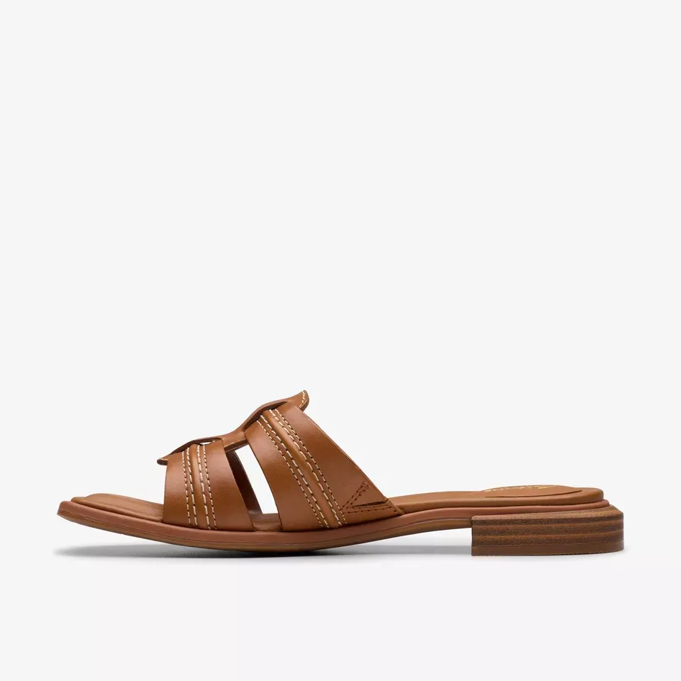 Clarks Women's Ariany Mule Tan Leather 26181239