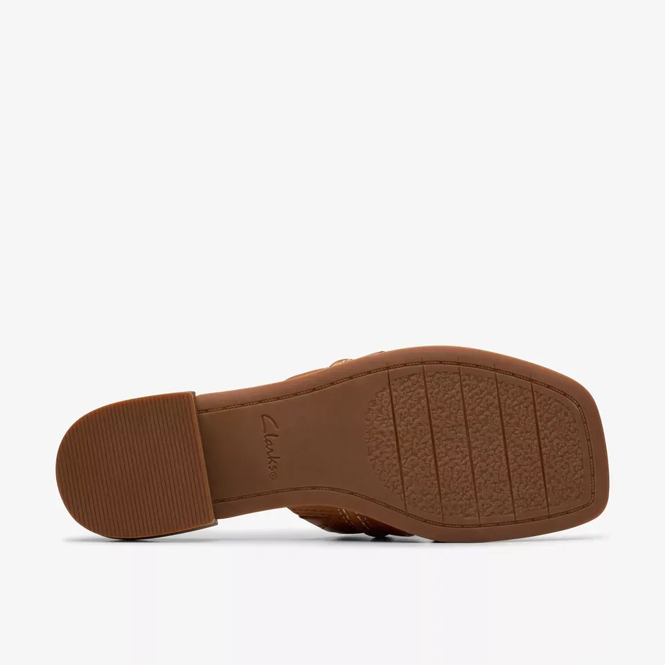 Clarks Women's Ariany Mule Tan Leather 26181239