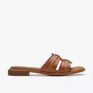 Clarks Women's Ariany Mule Tan Leather 26181239