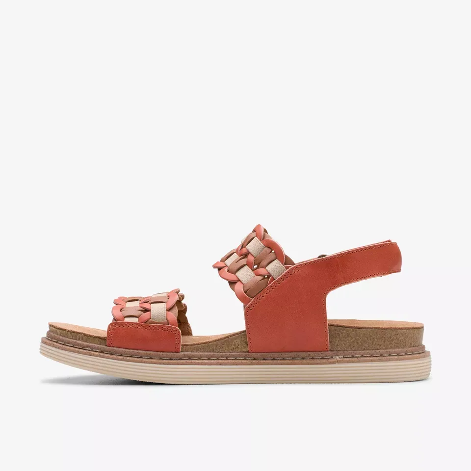 Clarks Women's Arwell Glide Orange Combi 26181411