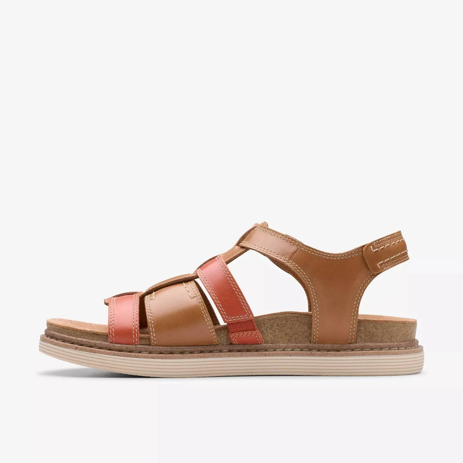Clarks Women's Arwell Sun Tan Combi Leather 26181415