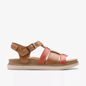 Clarks Women's Arwell Sun Tan Combi Leather 26181415