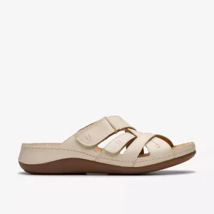 Clarks Women's Cecily Slide Cream Leather 26181420