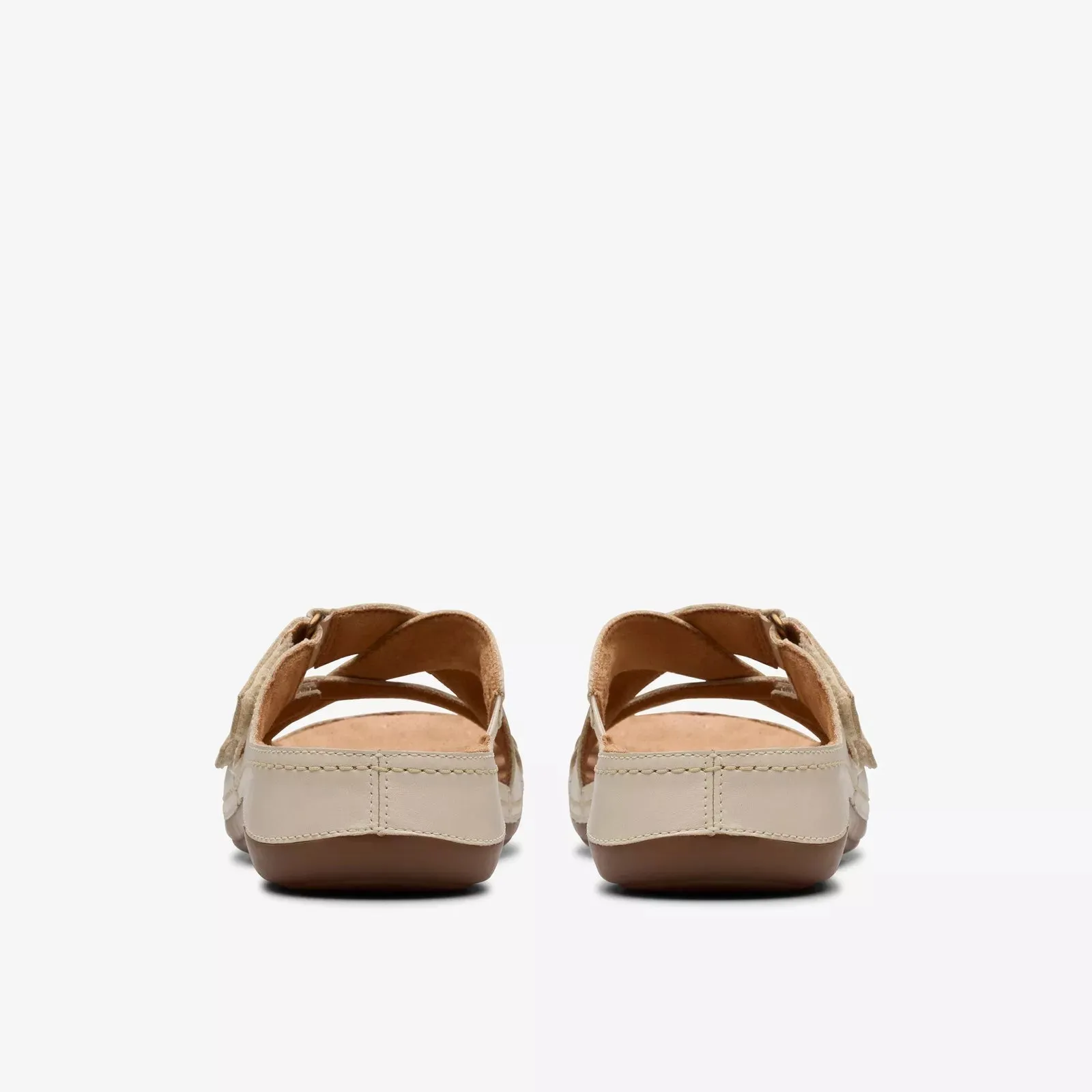 Clarks Women's Cecily Slide Cream Leather 26181420