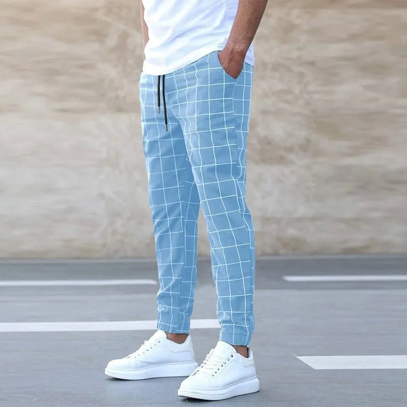 COLOMBO | MEN'S CHECKED JOGGER PANTS