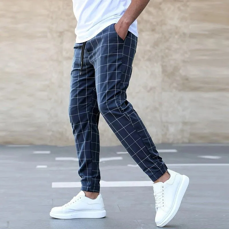 COLOMBO | MEN'S CHECKED JOGGER PANTS