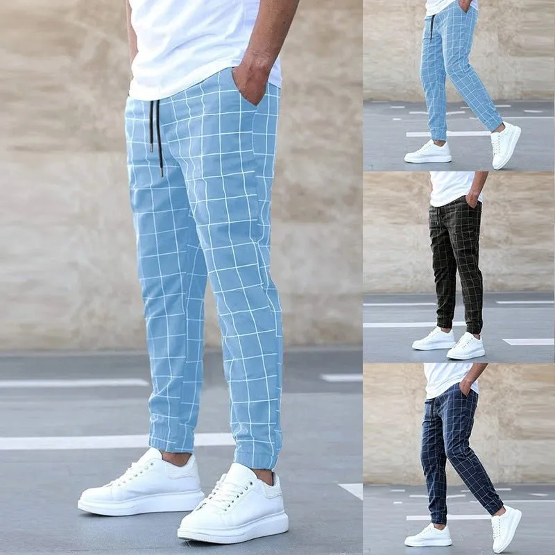 COLOMBO | MEN'S CHECKED JOGGER PANTS
