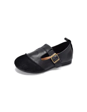 Comfortable T-strap Soft Soles Retro Flat Shoes