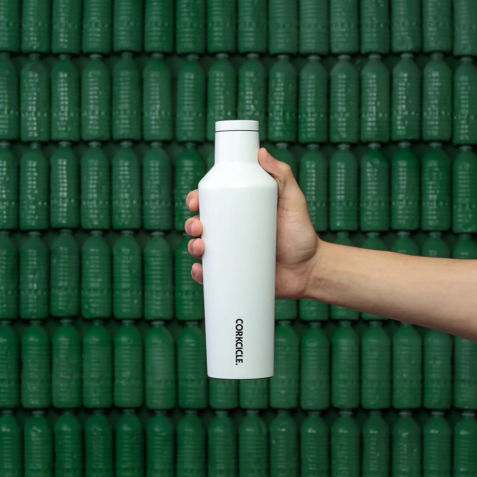 Corkcicle Dipped Canteen Bottle 475ml - Modernist White