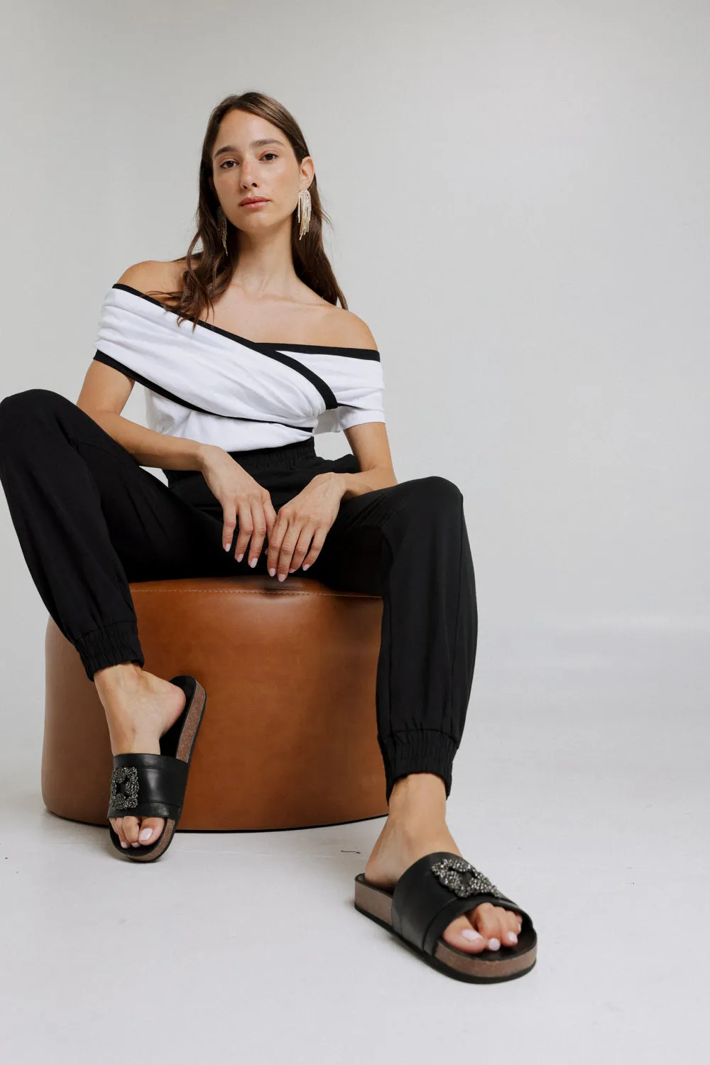 DNA No.3 Black Sandals