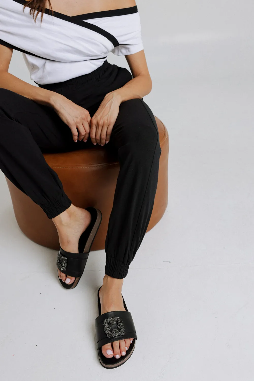 DNA No.3 Black Sandals