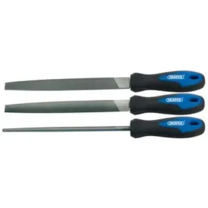 Draper Soft Grip Engineer'S File Set, 200Mm (3 Piece) Dr-44963