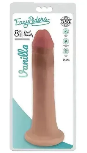 Easy Riders 8" Slim Bioskin Dong Vanilla