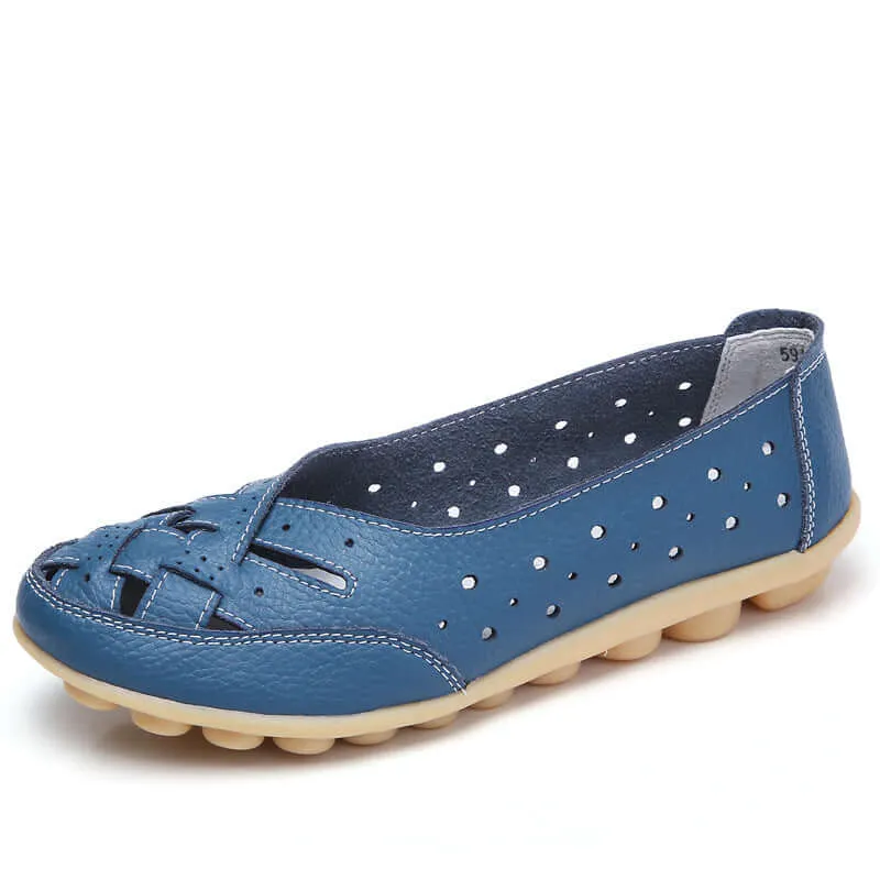Elane - Breathable Leather Orthopedic Loafers