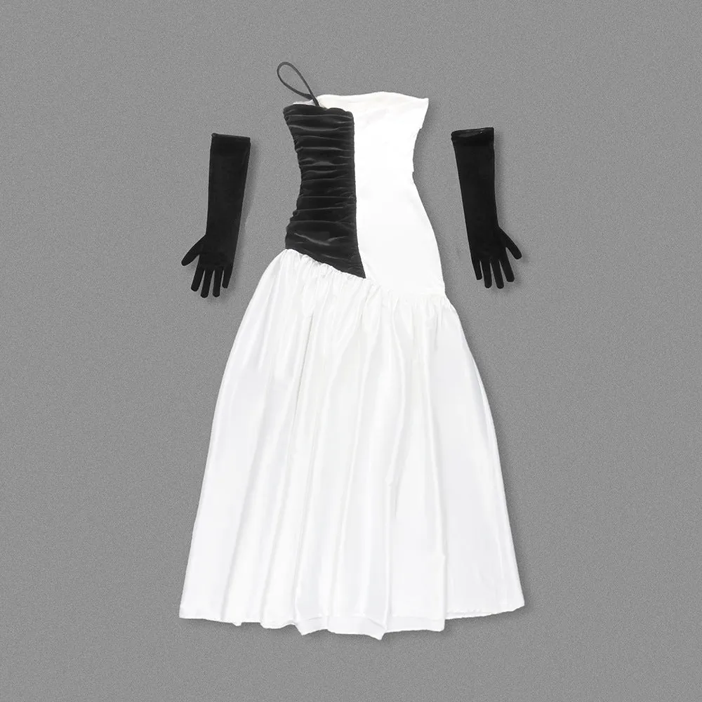 Emberly Flared Gown with Cutout Bodice Dress